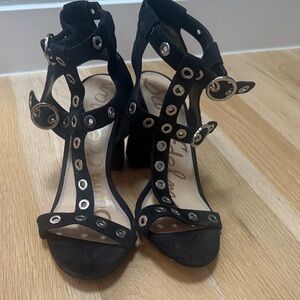 Sam Edelman Black Block Heel Sandals